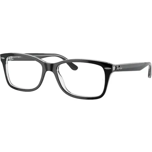 Schwarze Brille Rx5428 , Herren, Größe: 55 MM - Ray-Ban - Modalova