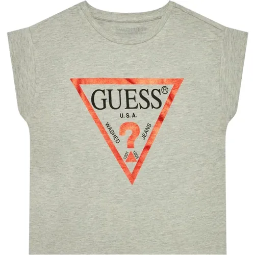 Logo Triangle Crop T-Shirt Guess - Guess - Modalova