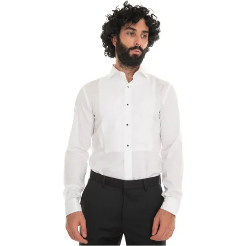 Glossy Effect Dress Shirt with Cufflinks , male, Sizes: M, XS, 2XL - Boss - Modalova