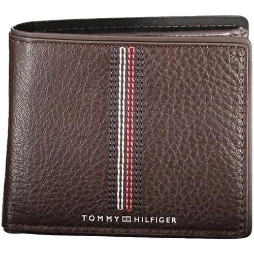 Braune Leder Geldbörse | To-32193 - Tommy Hilfiger - Modalova