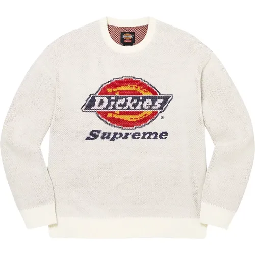 Jacquard Logo Sweater Limited Edition , male, Sizes: XL, M - Supreme - Modalova