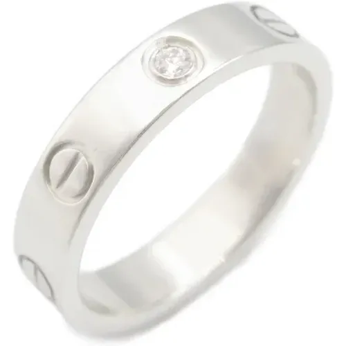 Pre-owned White Gold rings , female, Sizes: ONE SIZE - Cartier Vintage - Modalova