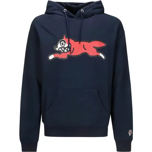 Hooded Sweatshirt with Front Print , male, Sizes: M - Icecream - Modalova