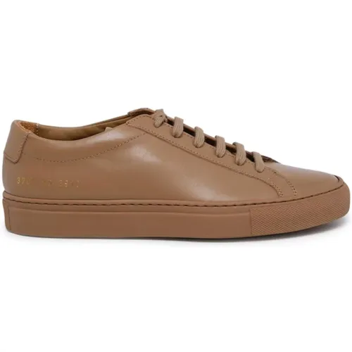 Gray Dove Leather Achille Sneaker , female, Sizes: 7 UK - Common Projects - Modalova