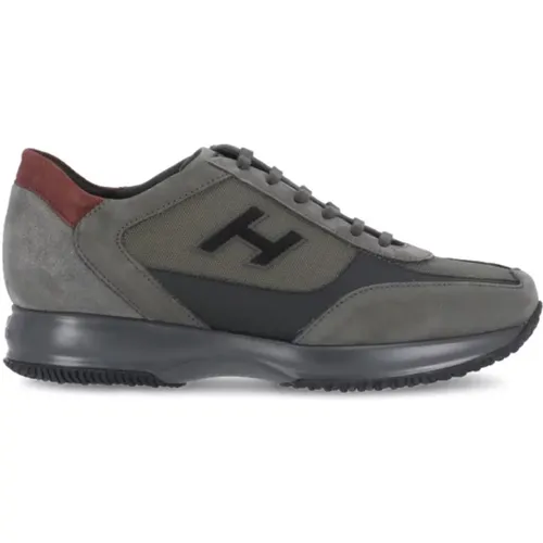 Grey Sneakers for Men - Stylish and Comfortable , male, Sizes: 9 1/2 UK, 10 UK, 8 UK - Hogan - Modalova