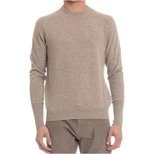 Cashmere Crewneck Sweater Dove Grey , male, Sizes: L, 2XL, XL, M - Ballantyne - Modalova