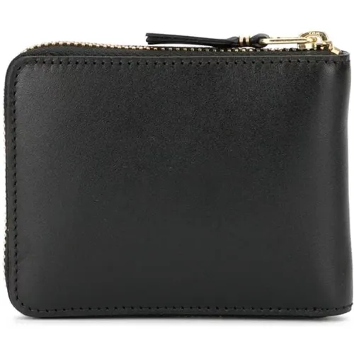 Leather Wallet with Zip-Around Closure , male, Sizes: ONE SIZE - Comme des Garçons - Modalova
