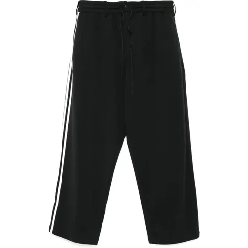 Schwarze Hose mit 3-Stripes Logo , Herren, Größe: M - Y-3 - Modalova