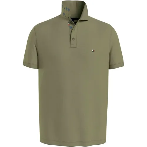 Herren Polo mit Dekorativen Details , Herren, Größe: 2XL - Tommy Hilfiger - Modalova