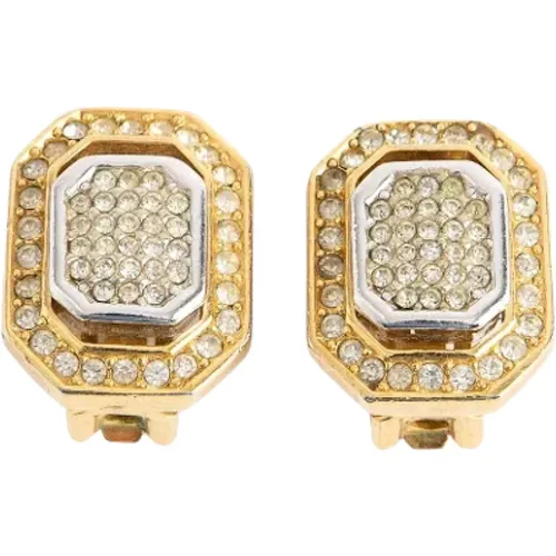 Pre-owned Metal earrings , female, Sizes: ONE SIZE - Dior Vintage - Modalova