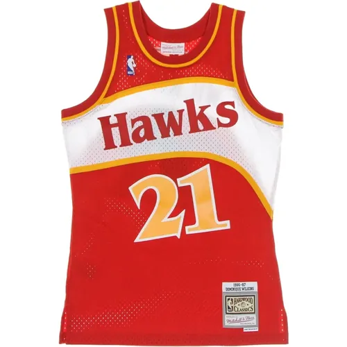 Dominique Wilkins NBA Swingman Jersey , male, Sizes: L, S - Mitchell & Ness - Modalova