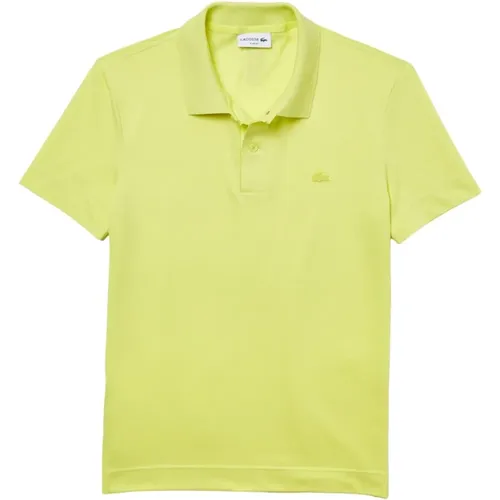 Fluo Gelbes Polo Shirt , Herren, Größe: M - Lacoste - Modalova