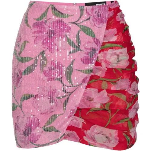 Floral Sequin Mini Skirt , female, Sizes: S - Rotate Birger Christensen - Modalova