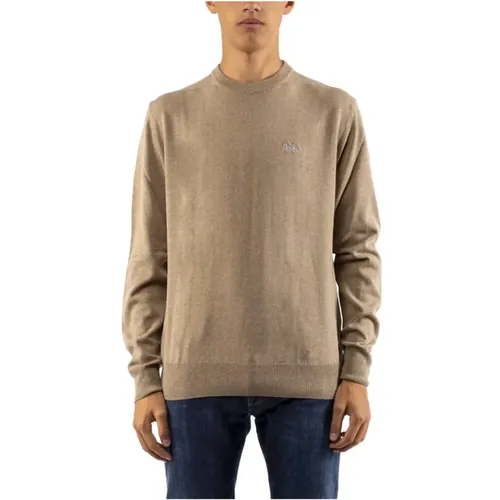 Men's Cotton and Wool Crewneck Sweater , male, Sizes: XL - LA MARTINA - Modalova