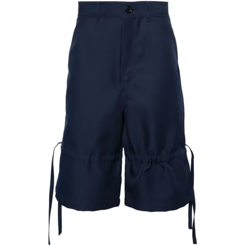 Kurze Hose mit Kordelzug am Knie und Taschen , Herren, Größe: XS - Comme des Garçons - Modalova