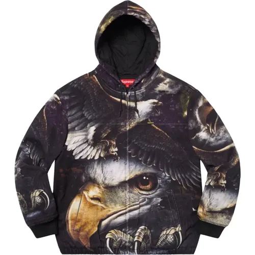 Limited Edition Eagle Work Jacket Black , male, Sizes: S - Supreme - Modalova