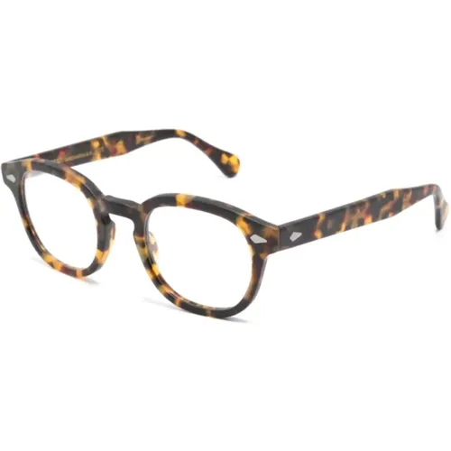 Matte Tortoise Optical Frame , unisex, Sizes: 49 MM - Moscot - Modalova