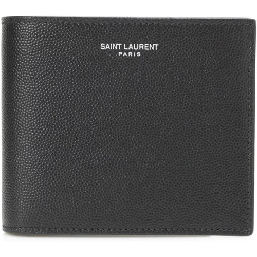 Leather Bi-Fold Wallet , female, Sizes: ONE SIZE - Saint Laurent - Modalova