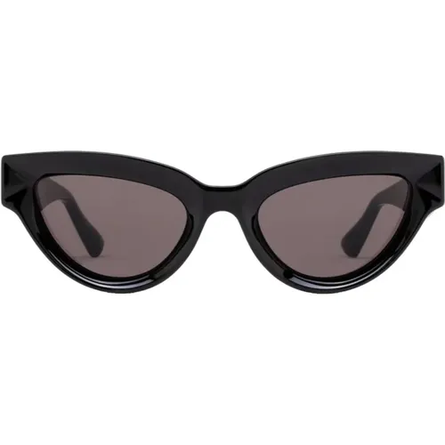 Womens Cateye Sunglasses in , female, Sizes: 53 MM - Bottega Veneta - Modalova