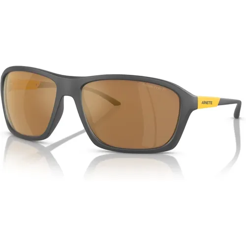 Nitewish Sonnenbrille Matt Grau/Braun Spiegel Gold,Matte /Dark Grey Sonnenbrille Nitewish - Arnette - Modalova