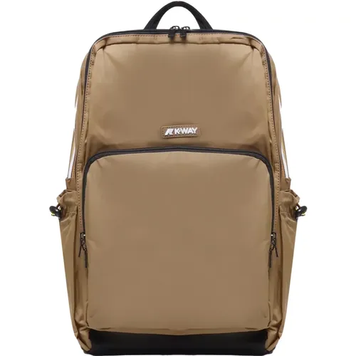 Stylish Laptop Backpack with Multiple Compartments , male, Sizes: ONE SIZE - K-way - Modalova