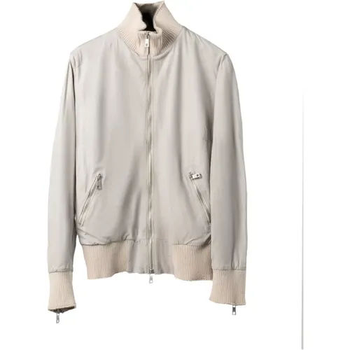 Luxury Rib Trim Bomber Jacket , male, Sizes: S, XS - Giorgio Brato - Modalova