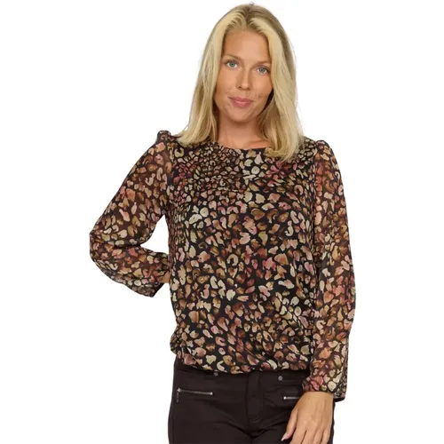 Animal Print Bluse Didem.Au24 Stil , Damen, Größe: XL - 2-Biz - Modalova