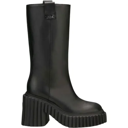 Leather Heeled Ankle Boots , female, Sizes: 7 UK - AGL - Modalova