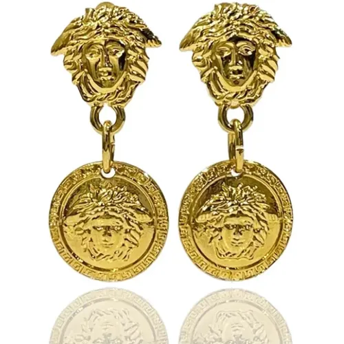 Pre-owned Metal earrings , female, Sizes: ONE SIZE - Versace Pre-owned - Modalova