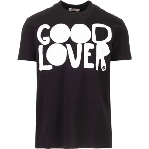 Stylisches Schwarzes T-Shirt für Männer - Valentino - Modalova