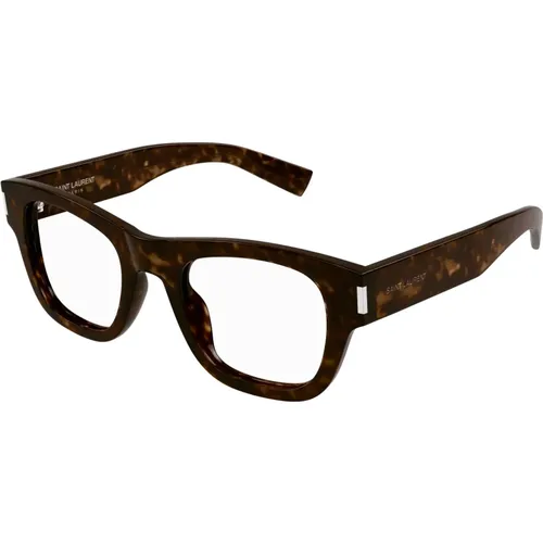 Modische Brille SL 698 Schwarz , unisex, Größe: 50 MM - Saint Laurent - Modalova