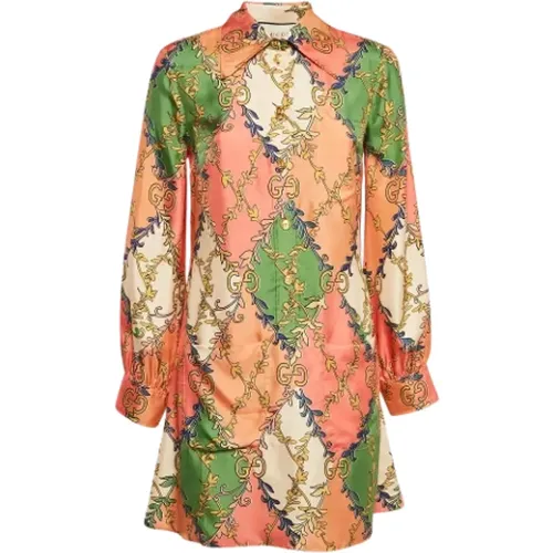 Pre-owned Silk dresses , female, Sizes: S - Gucci Vintage - Modalova