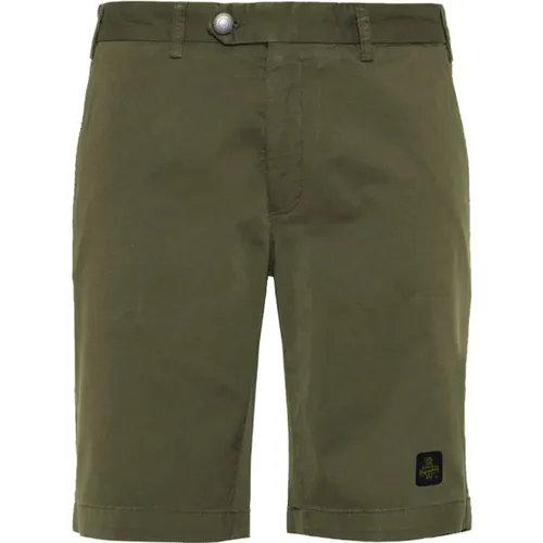 Beige Bermuda Shorts aus Baumwollmischung , Herren, Größe: W32 - RefrigiWear - Modalova