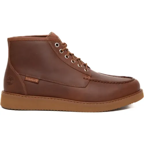 Braune Chukka Schnürstiefel , Herren, Größe: 42 EU - Timberland - Modalova