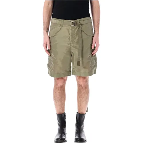 Cargo Nylon Shorts , male, Sizes: M, L - Sacai - Modalova