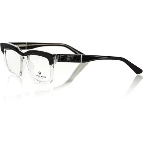 Clubmaster Stil Transparente Brille , Herren, Größe: ONE Size - Frankie Morello - Modalova