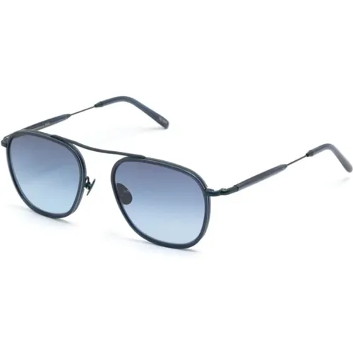 Blaue Sonnenbrille , unisex, Größe: 53 MM - Moscot - Modalova