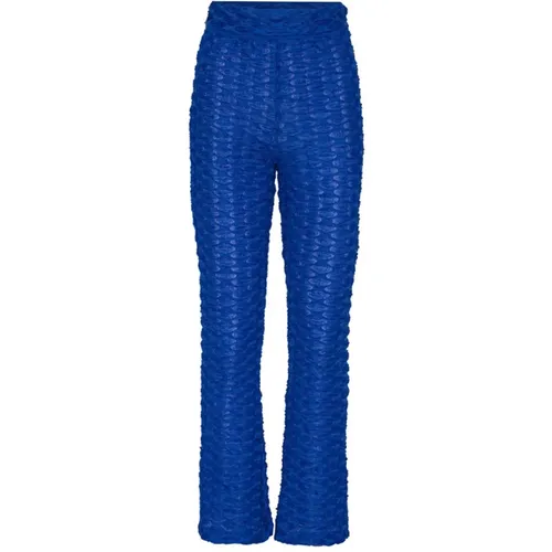 Blaue Bubble Wrap Slim Hose , Damen, Größe: L - Henrik Vibskov - Modalova