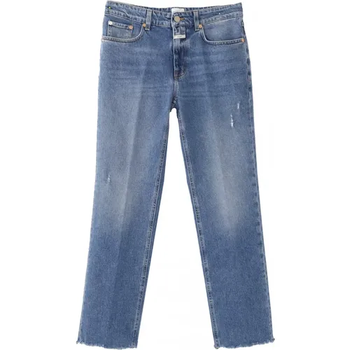 Eco-Denim Straight Leg Jeans , Damen, Größe: W28 - closed - Modalova