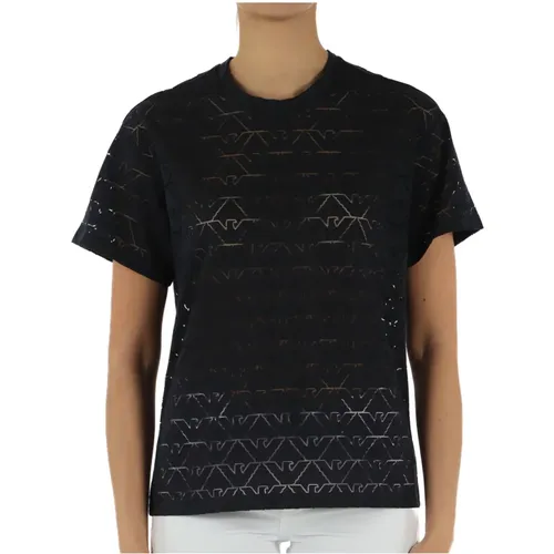 Damen Jersey Baumwollmischung T-Shirt - Emporio Armani - Modalova