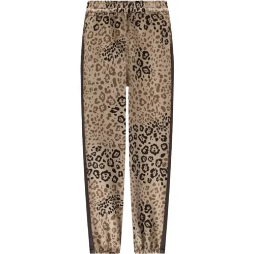 Leoparden gemusterte Braune Hose , Damen, Größe: M - Twinset - Modalova