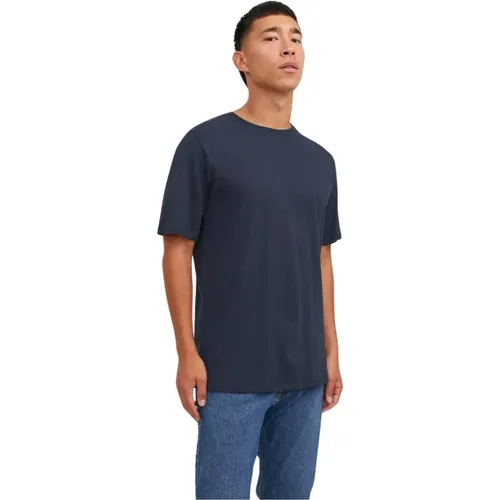 Organisches Baumwoll-Basic-T-Shirt , Herren, Größe: 2XL - jack & jones - Modalova