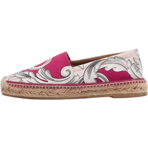 Pre-owned Canvas flats , female, Sizes: 4 UK - Versace Pre-owned - Modalova