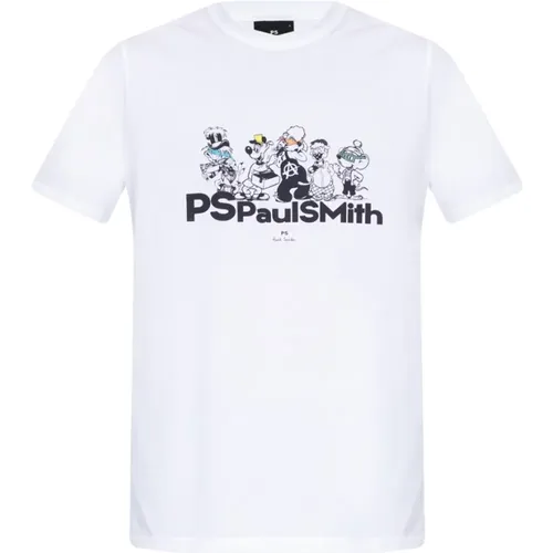 Colorful Print Cotton T-Shirt , male, Sizes: XL - PS By Paul Smith - Modalova