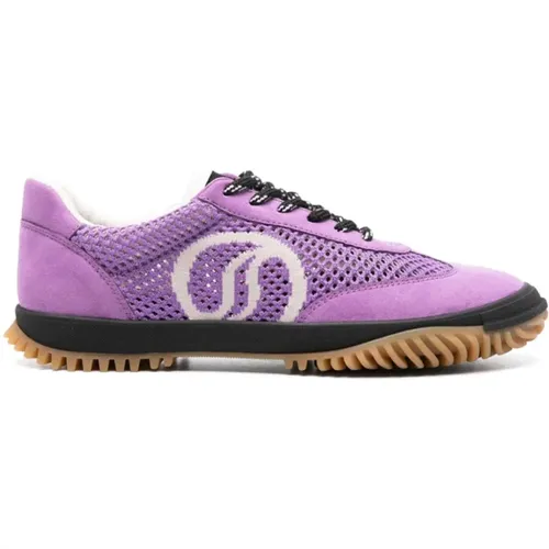 Mesh Sneakers S-Wave Logo , female, Sizes: 5 UK, 3 UK, 4 UK, 6 UK - Stella Mccartney - Modalova