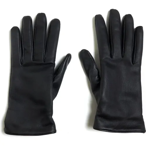 Schwarze Handschuhe Elegante Wintermode , Herren, Größe: 8 IN - Saint Laurent - Modalova