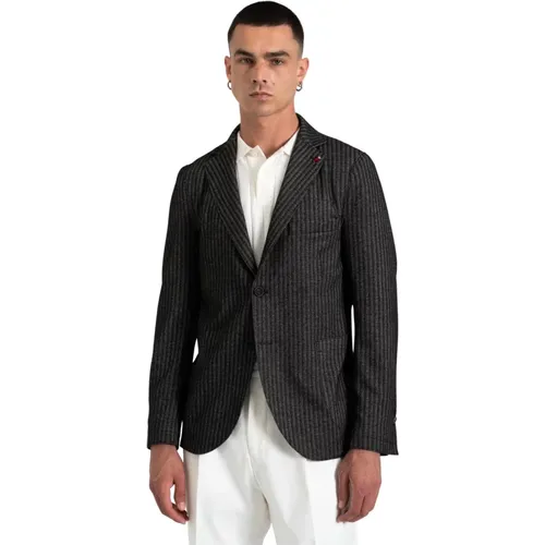 Eleganter Blazer mit Polyester-Mix , Herren, Größe: 2XL - Mulish - Modalova