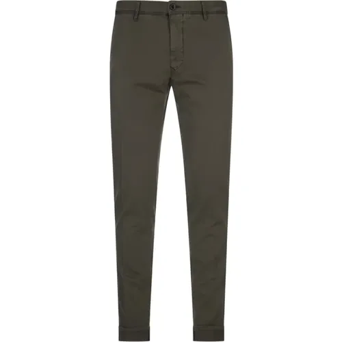 Olivgrüne Chino Hose , Herren, Größe: W33 - Incotex - Modalova