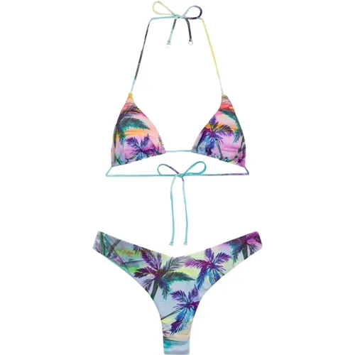 Bikini Triangolo E Slip Americano Fisso Sundown , Damen, Größe: S - F**k - Modalova