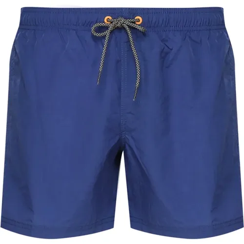 Sea Boxer Shorts Costume Elastic Waist , male, Sizes: 2XL, L, XL, M, S - Sundek - Modalova